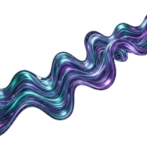 3D Sound Wave Illustration