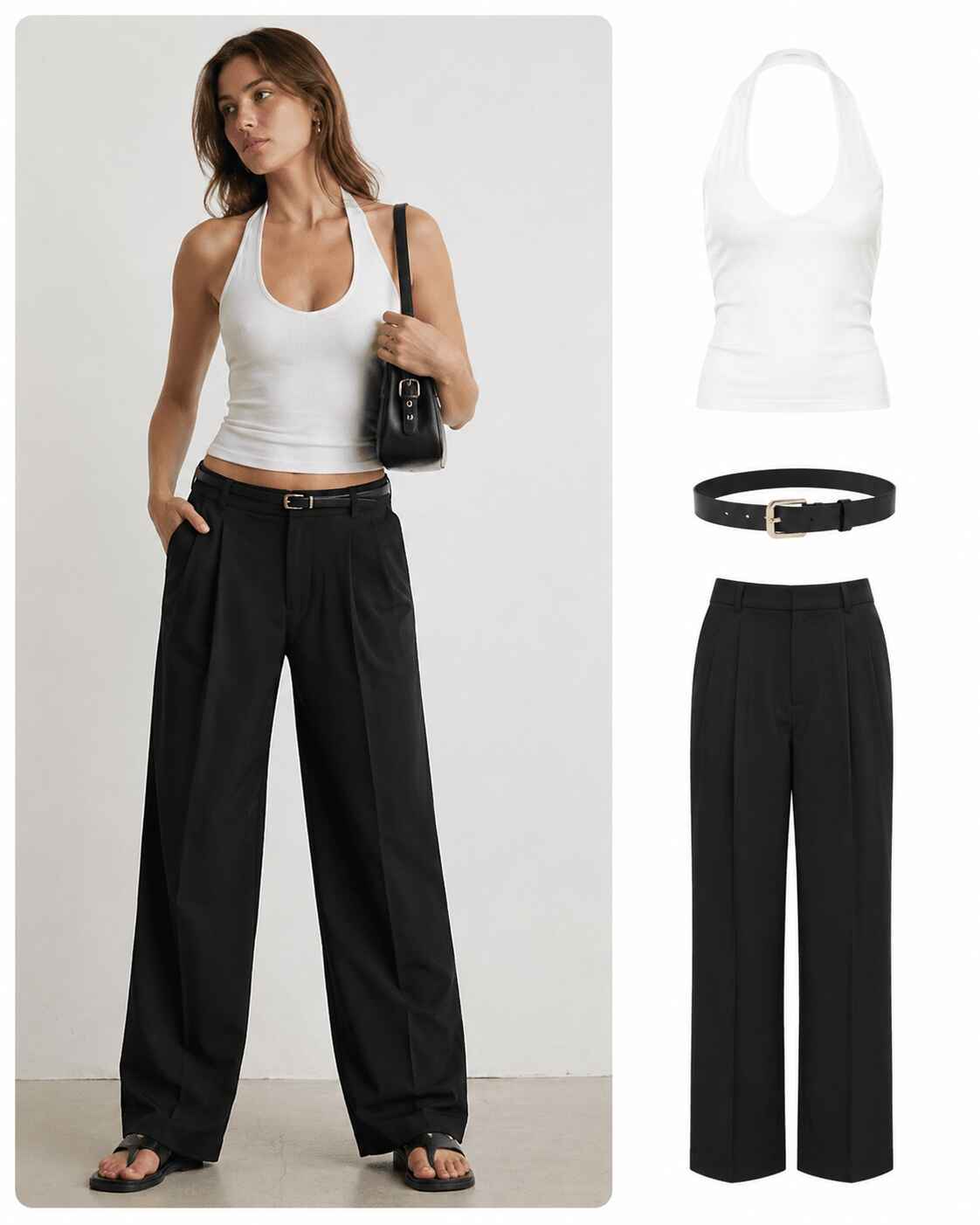 Flatlay to full outfit